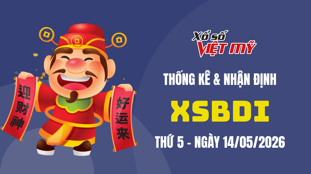 XSBDI 14/5 - Thống kê và bình luận Xổ số Bình Định 14/5/2026